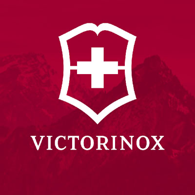 Logo von Victorinox, bekannt für das Original Schweizer Taschenmesser